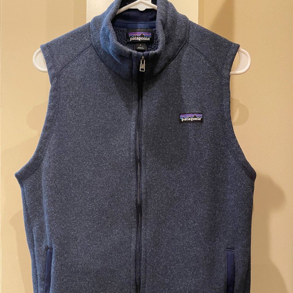 Patagonia Blue Heather Knit Vest